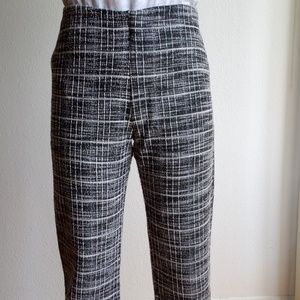 **SOLD** Zara Plaid Cropped Frayed Pants Small